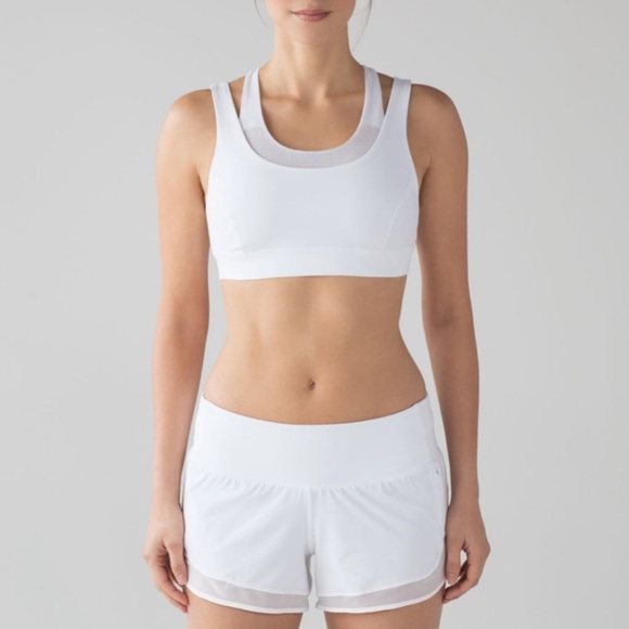 EUC lululemon glide and stride bra in white - Picture 1 of 9